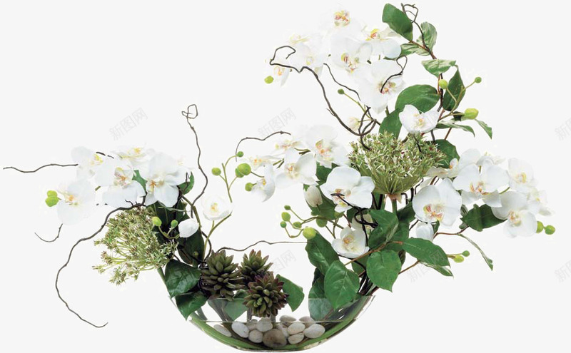 白色花卉玻璃瓶插花png免抠素材_88icon https://88icon.com 插花 玻璃瓶 白色 花卉 装饰