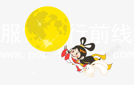 印花嫦娥服装png免抠素材_88icon https://88icon.com 中秋节 免费下载 印花矢量图 嫦娥 月亮 服装图案 节日元素 面料图库