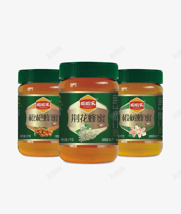 灌装蜂蜜包装png免抠素材_88icon https://88icon.com 包装 实物 玻璃瓶 蜂蜜 设计 质感