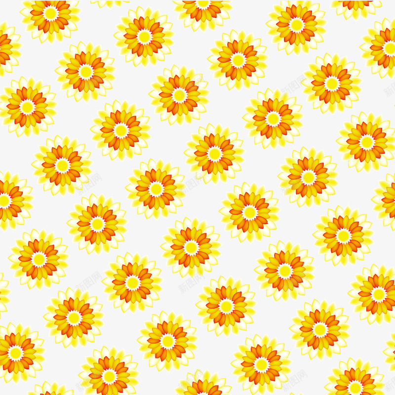 菊花平铺图案背景png免抠素材_88icon https://88icon.com 图案 平铺 矢量素材 背景