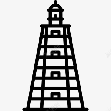 灯塔Kanin灯塔俄罗斯图标图标