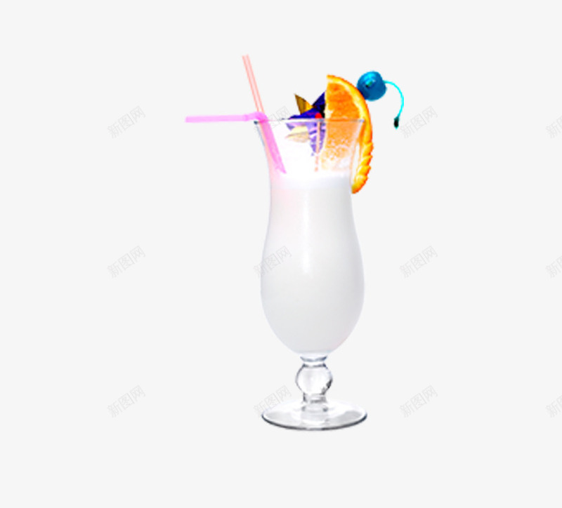 牛奶杯上的水果和吸管png免抠素材_88icon https://88icon.com 吸管 杯子 水果 牛奶