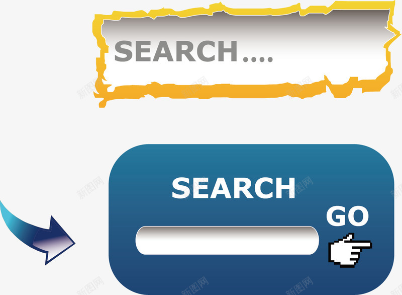 搜索框按钮png免抠素材_88icon https://88icon.com 导航条 按钮 按钮搜索框免费下载 搜索框 网页 网页导航条