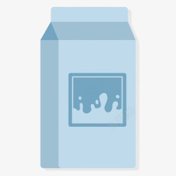 牛奶盒子矢量图素材
