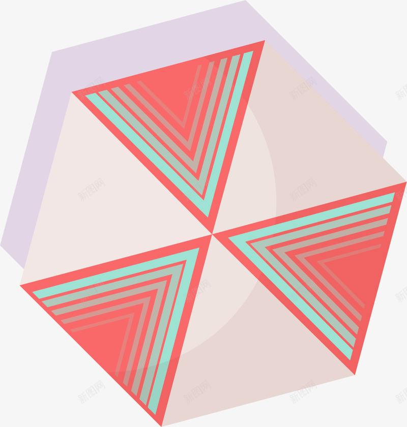 创意多彩三角形png免抠素材_88icon https://88icon.com 创意三角形 创意六边形 叠加 多彩三角形 水彩 线条