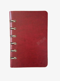 书本夹子红色本子活页夹高清图片