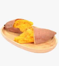 熟的黄肉番薯素材