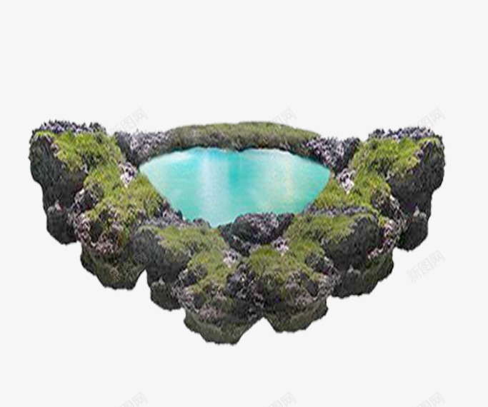水池png免抠素材_88icon https://88icon.com 天然景观 温泉 漂亮的 装饰图片天然水池