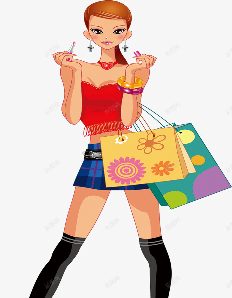 购物漫画冬装上市png免抠素材_88icon https://88icon.com 上市 冬装 图片 漫画 素材 购物