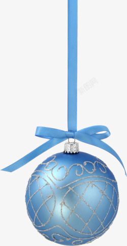 淡蓝色圣诞球实物淡蓝色漂亮圣诞节装饰球高清图片