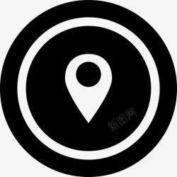位置的地方坐标GPS定位位置地图标记导航高清图片