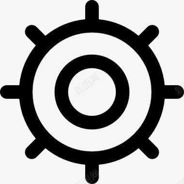 航行导航舵船控制器图标图标