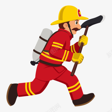 安全意识消防栓消防人员图标图标