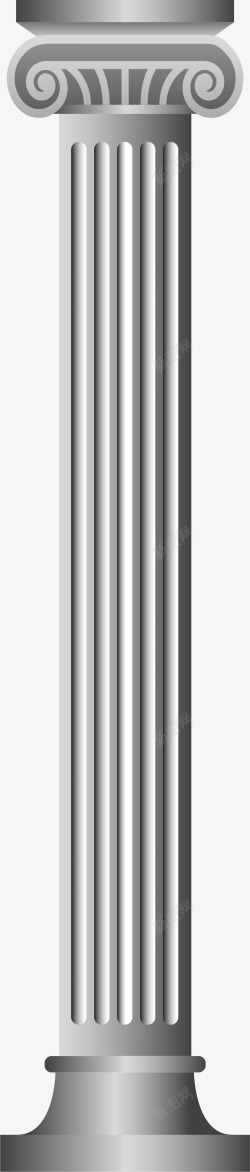 金属材质墙柱矢量图素材