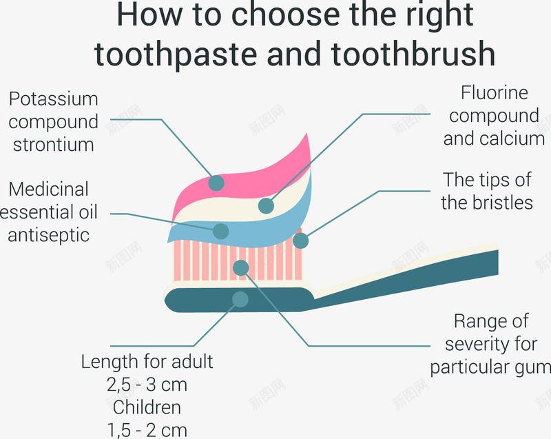 如何选择合适的牙膏信息图表矢量图ai免抠素材_88icon https://88icon.com PPT图形 个性元素 创意信息图表 数据说明 牙刷 牙膏 矢量图