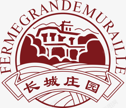 长城庄园logo矢量图图标图标