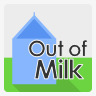 草莓和牛奶Outofmilk肖像图标图标