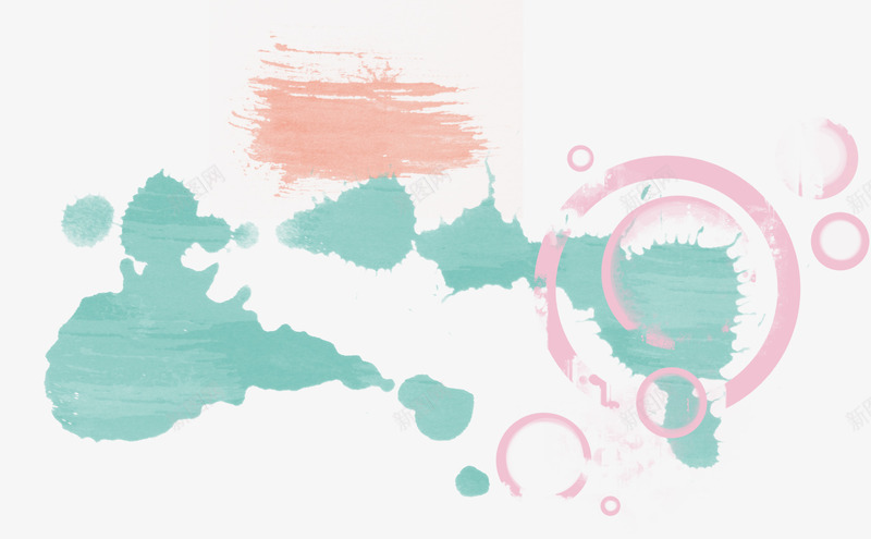 漂亮创意油彩png免抠素材_88icon https://88icon.com 创意油彩 墨迹 油彩
