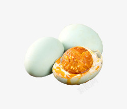 出油白色咸鸭蛋出油蛋黄高清图片