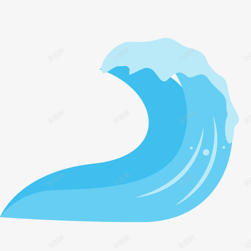 卡通海浪矢量图ai免抠素材_88icon https://88icon.com 创意卡通 卡通 卡通插图 插图 水花 浪花 海浪 海浪形状 矢量图