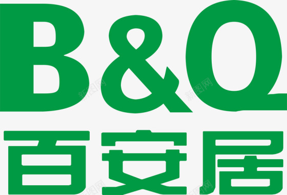 除臭剂商标百安居logo矢量图图标图标