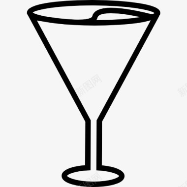 饮料酒水空MartiniGlass图标图标