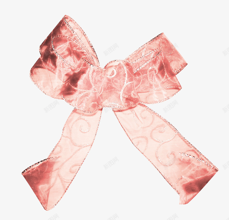 粉色漂亮蝴蝶结丝巾png免抠素材_88icon https://88icon.com 丝巾 漂亮丝巾 粉色丝巾 蝴蝶结丝巾