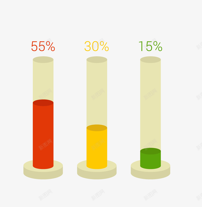 柱状图png免抠素材_88icon https://88icon.com 商务信息图表 柱状图 矢量ppt 矢量柱状图