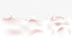 粉色清新牛奶效果元素素材