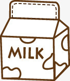 创意简约牛奶包装素材