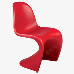 个性创意红色靠背椅子素材