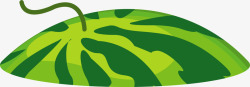 西瓜盖绿色斑纹西瓜盖高清图片