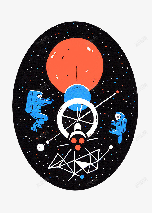 卡通黑色星空png免抠素材_88icon https://88icon.com 太空 宇宙 宇航员 星空 漫画