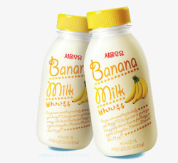 韩国香蕉牛奶素材