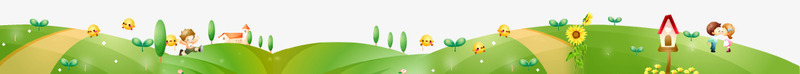 草坪五款装饰韩国网页元素图标图标