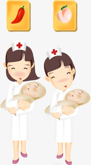 抱着婴儿的护士png免抠素材_88icon https://88icon.com 医疗插画 卡通 婴儿 护士 插画 桃子 漫画 辣椒