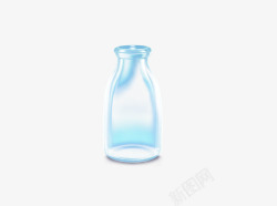 牛奶瓶子透明牛奶瓶素材