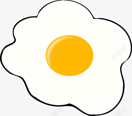 彩绘鸡蛋荷包蛋图标图标