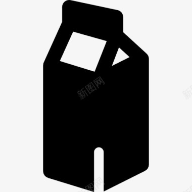 鲍汁牛奶纸盒图标图标