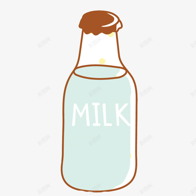 装牛奶的玻璃瓶png免抠素材_88icon https://88icon.com 牛奶 牛奶素材 玻璃瓶 矢量素材 素材