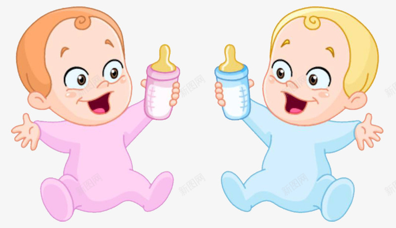 一对卡通小宝宝在喝奶png免抠素材_88icon https://88icon.com 一对卡通小宝宝 喝奶 喝牛奶 小孩喝奶 小孩子 开心可爱的 有营养的