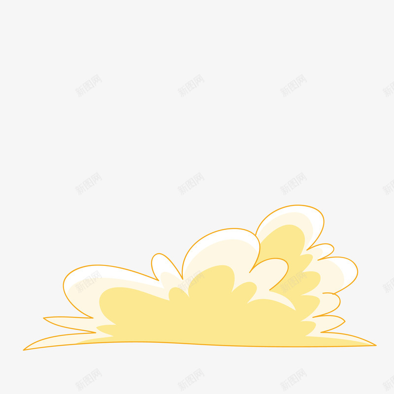 泛起的水花卡通图png免抠素材_88icon https://88icon.com 卡通 手绘图 水浪 泛起 涟漪 简图 黄色水花