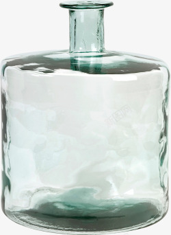 一个玻璃花瓶抠图素材