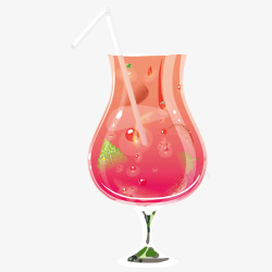 红色西瓜汁冷饮素材