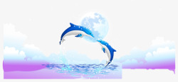 海豚矢量图素材