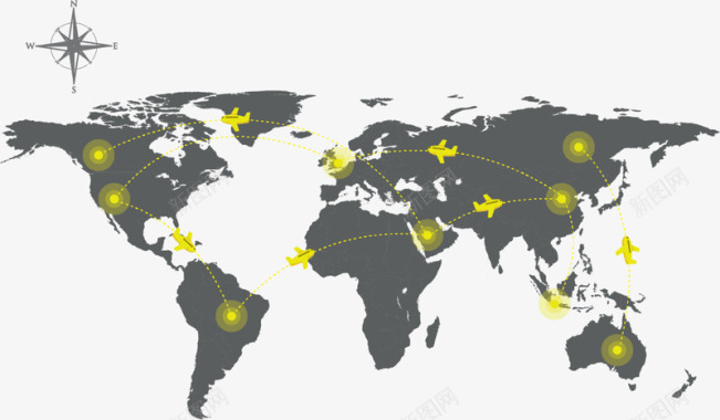 地图标识全球地图图标图标