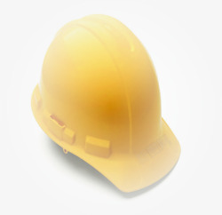 黄色模糊工地安全帽素材