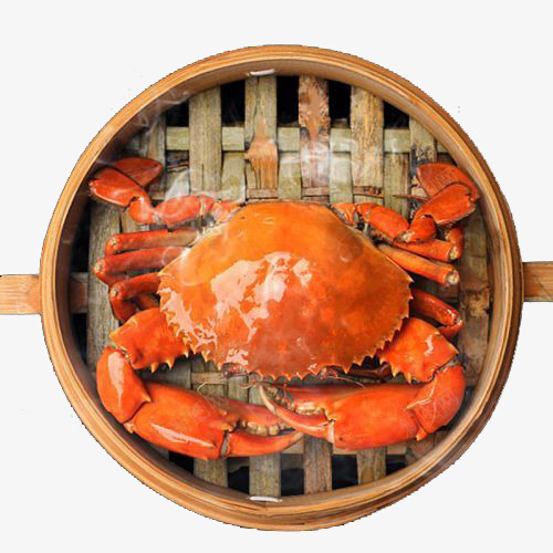 蒸笼里的蟹png免抠素材_88icon https://88icon.com 橙色 海洋生物 青蟹 食物