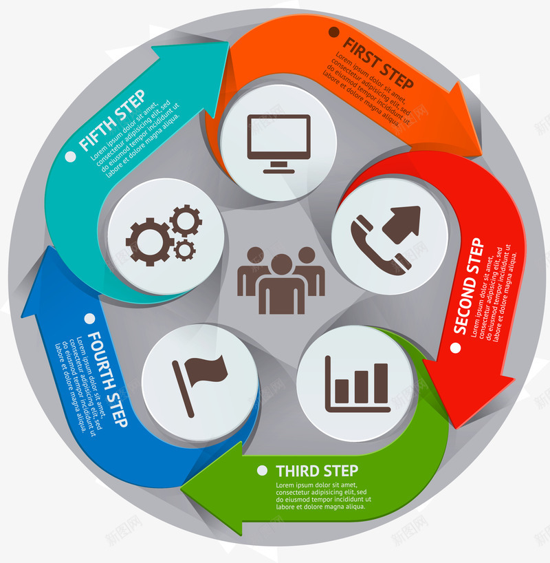 商务信息图表示意图png免抠素材_88icon https://88icon.com PPT 信息 商务 图表 多彩 步骤 流程 示意图 统计 说明