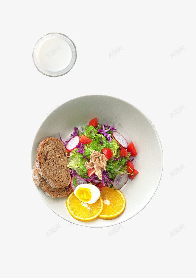 蔬菜沙拉png免抠素材_88icon https://88icon.com 减肥餐 牛奶 盘子 美食 蔬菜 面包 食物